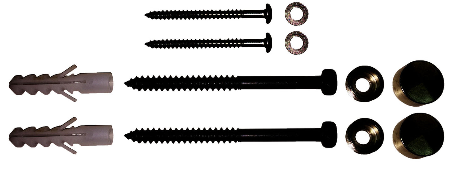 Sunload Waschtischkonsole Wandkonsole Stahl schwarz L-Form 2er Set
