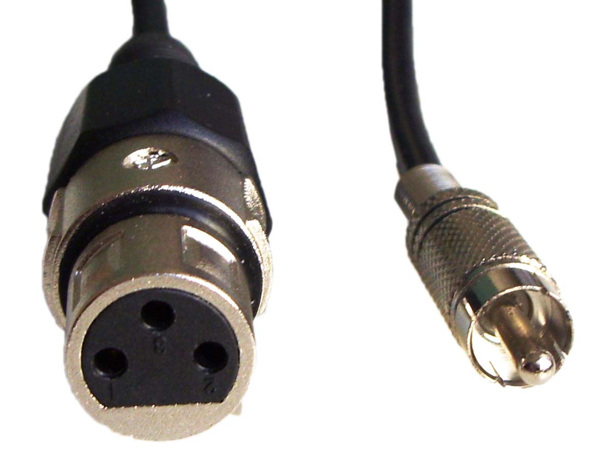 mVELO Adapter XLR3 auf Chinch (RCA)-Stecker