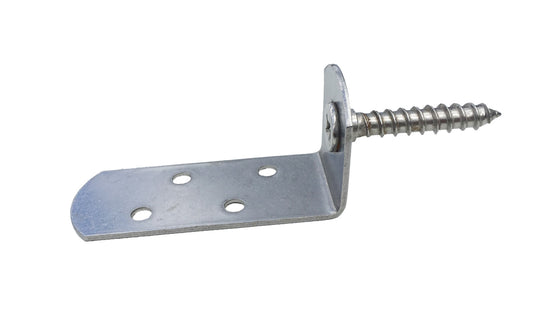 Flechtzaunhalter Flechtzaunbeschlag in L-Form - 20 Stück (Edelstahl lang)