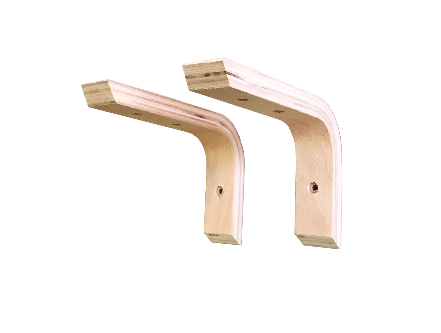 Holzkonsole aus Schichtholz 2 Stück (150 x 100 mm)