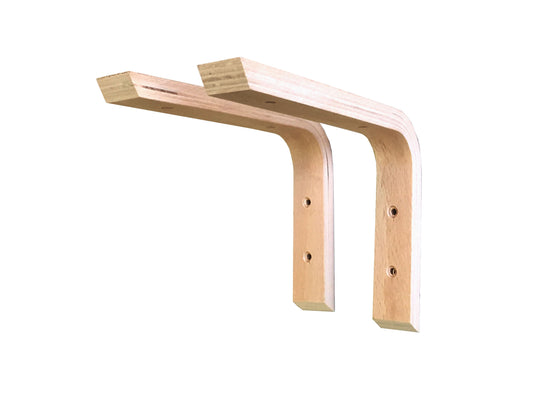 Holzkonsole aus Schichtholz 2 Stück (200 x 150 mm)