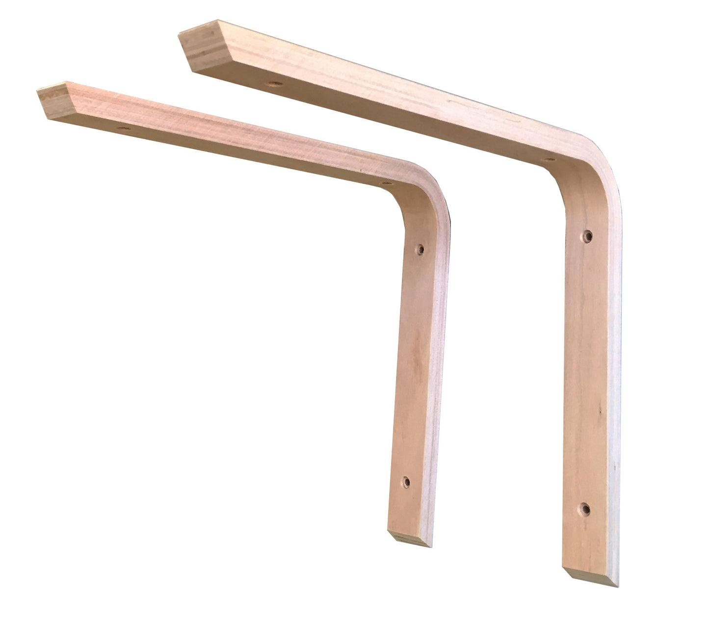 Holzkonsole aus Schichtholz 2 Stück (300 x 250 mm)