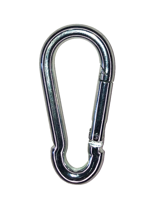 Feuerwehr-Karabiner Edelstahl rostfrei Karabinerhaken 10 Stück (8 x 80)