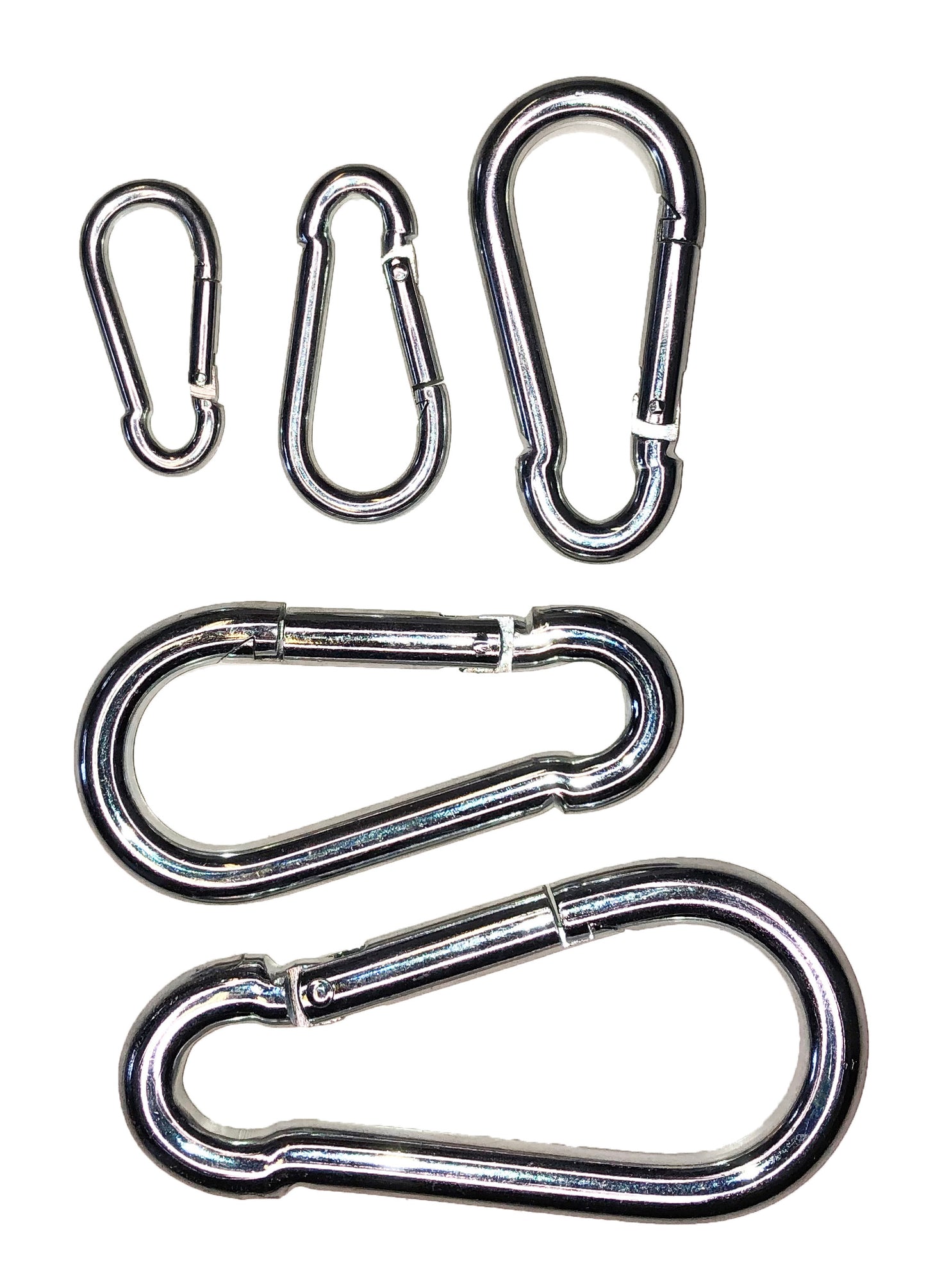 Feuerwehr-Karabiner Edelstahl rostfrei Karabinerhaken 10 Stück (7 x 70)
