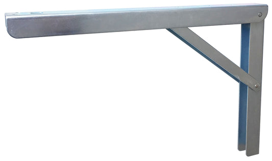 Klappkonsole aus Stahl verzinkt, klappbar und verstellbar (300mm - verzinkt)
