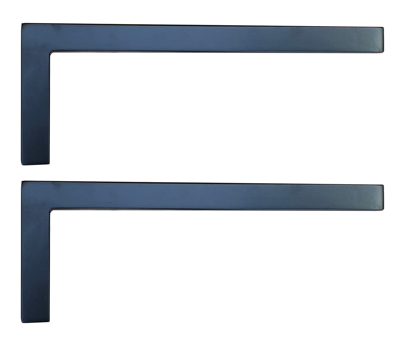 Sunload Waschtischkonsole Wandkonsole Stahl schwarz L-Form 2er Set