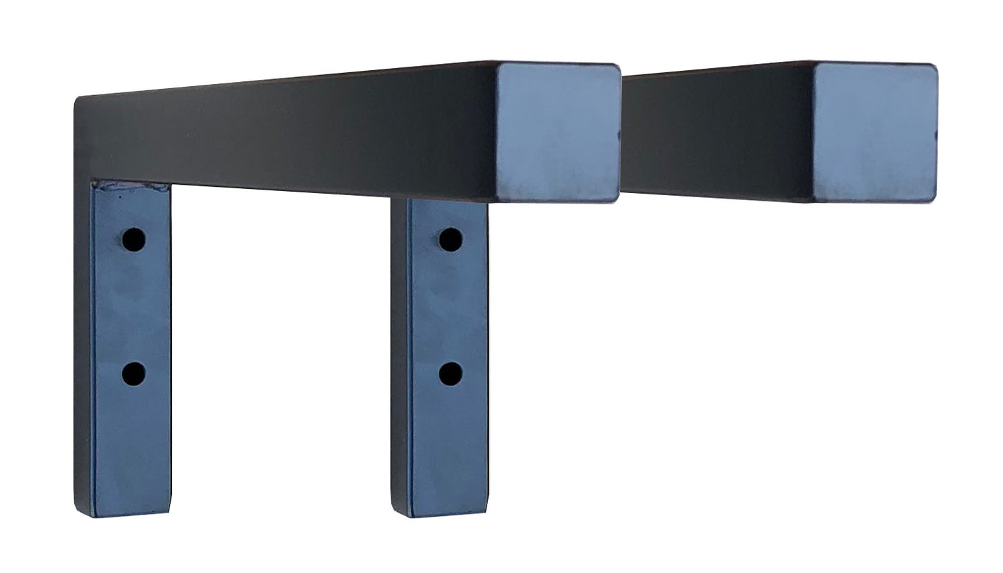 Sunload Waschtischkonsole Wandkonsole Stahl schwarz L-Form 2er Set