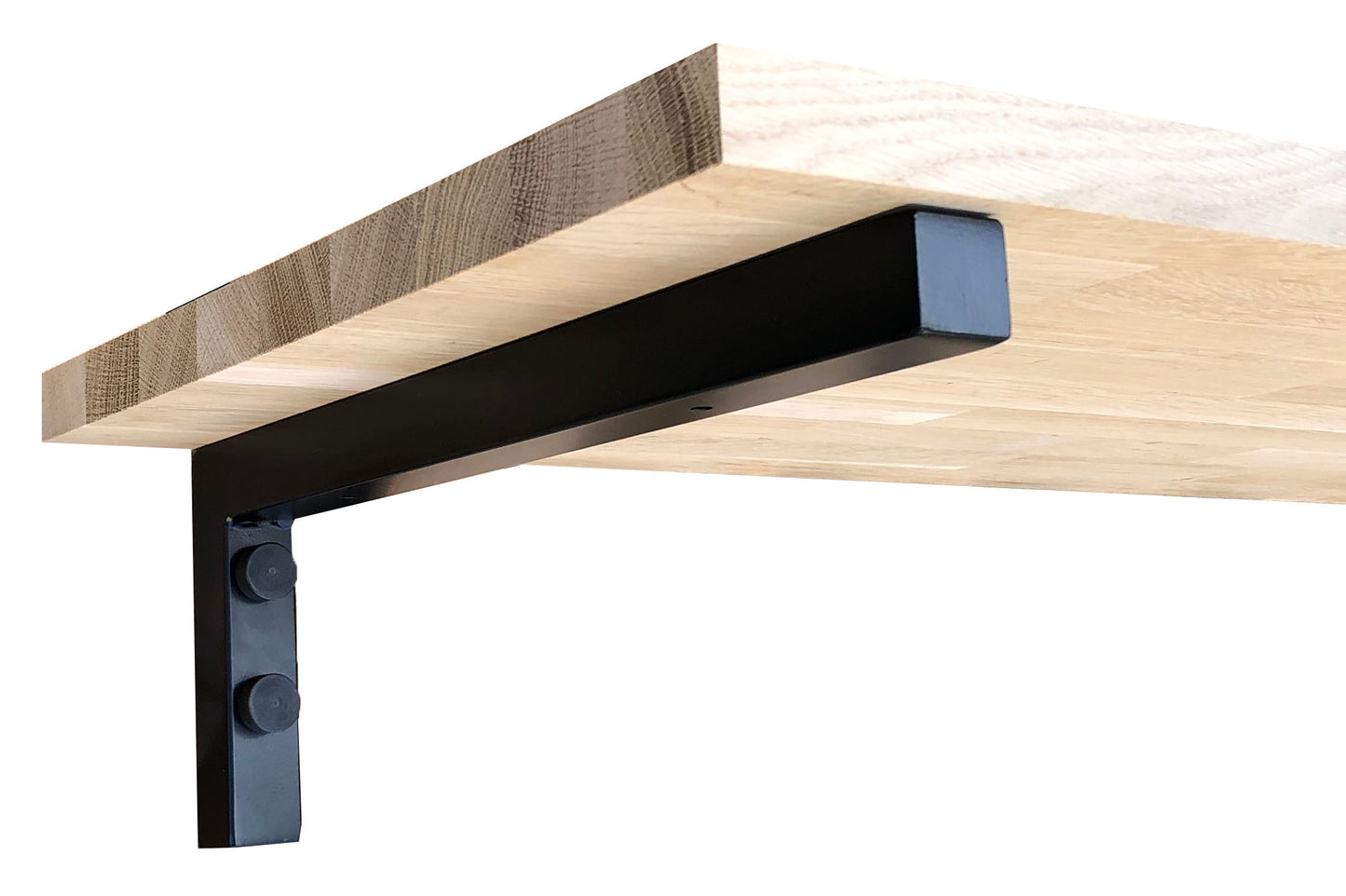 Sunload Waschtischkonsole Wandkonsole Stahl schwarz L-Form 2er Set